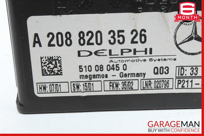 00-04 Mercedes W208 CLK350 CLK430 Anti Theft Alarm Control Module 2088203526 OEM