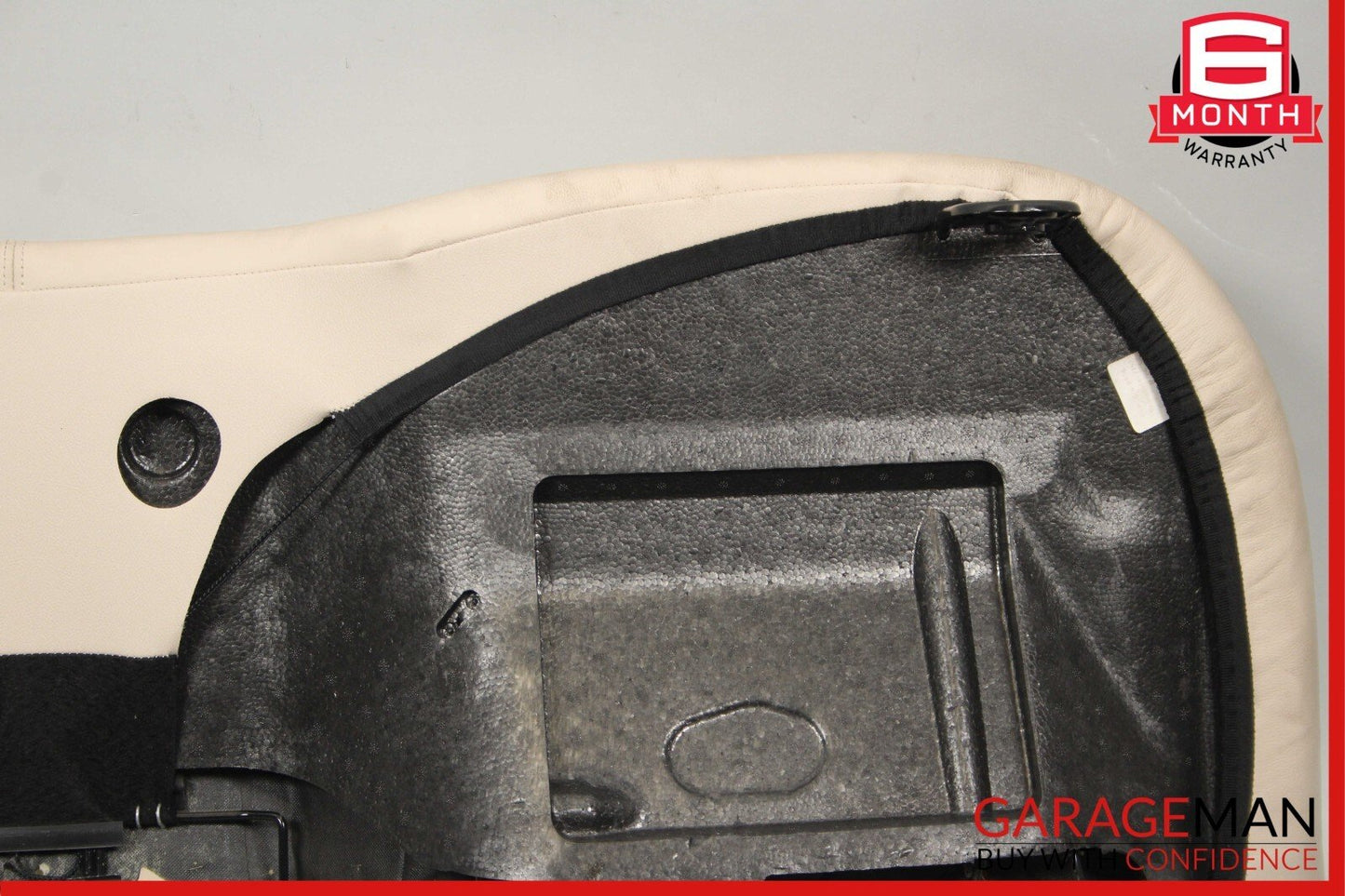 14-17 Maserati Ghibli Rear Lower Bottom Bench Seat Cushion Cover Beige OEM
