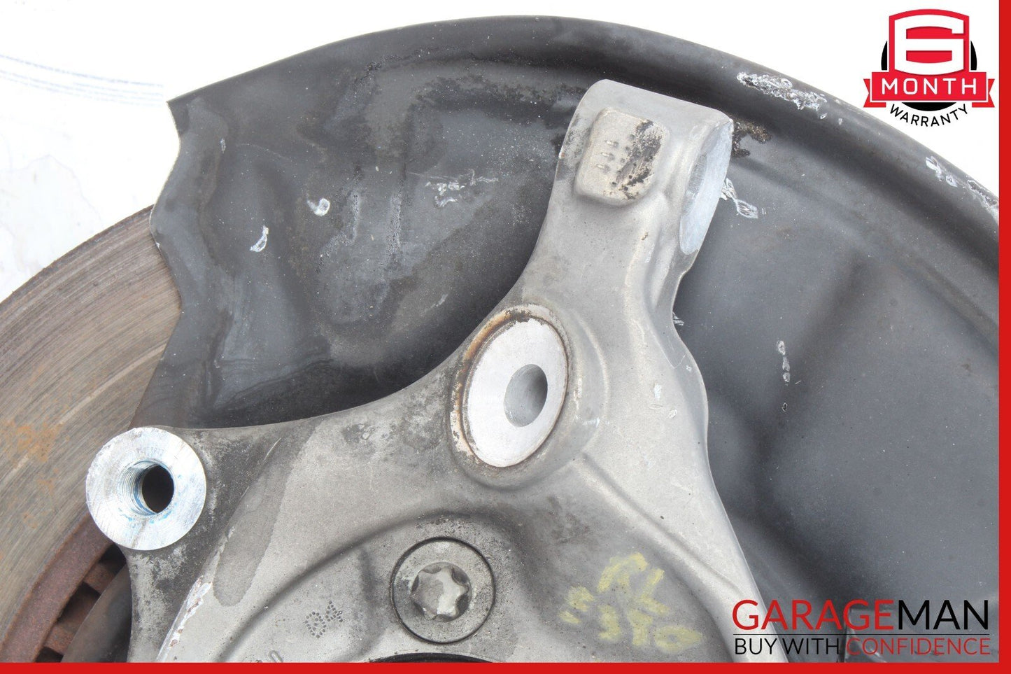 08-15 Mercedes W212 E350 Rear Left Side Spindle Knuckle Hub Bearing Brake Rotor