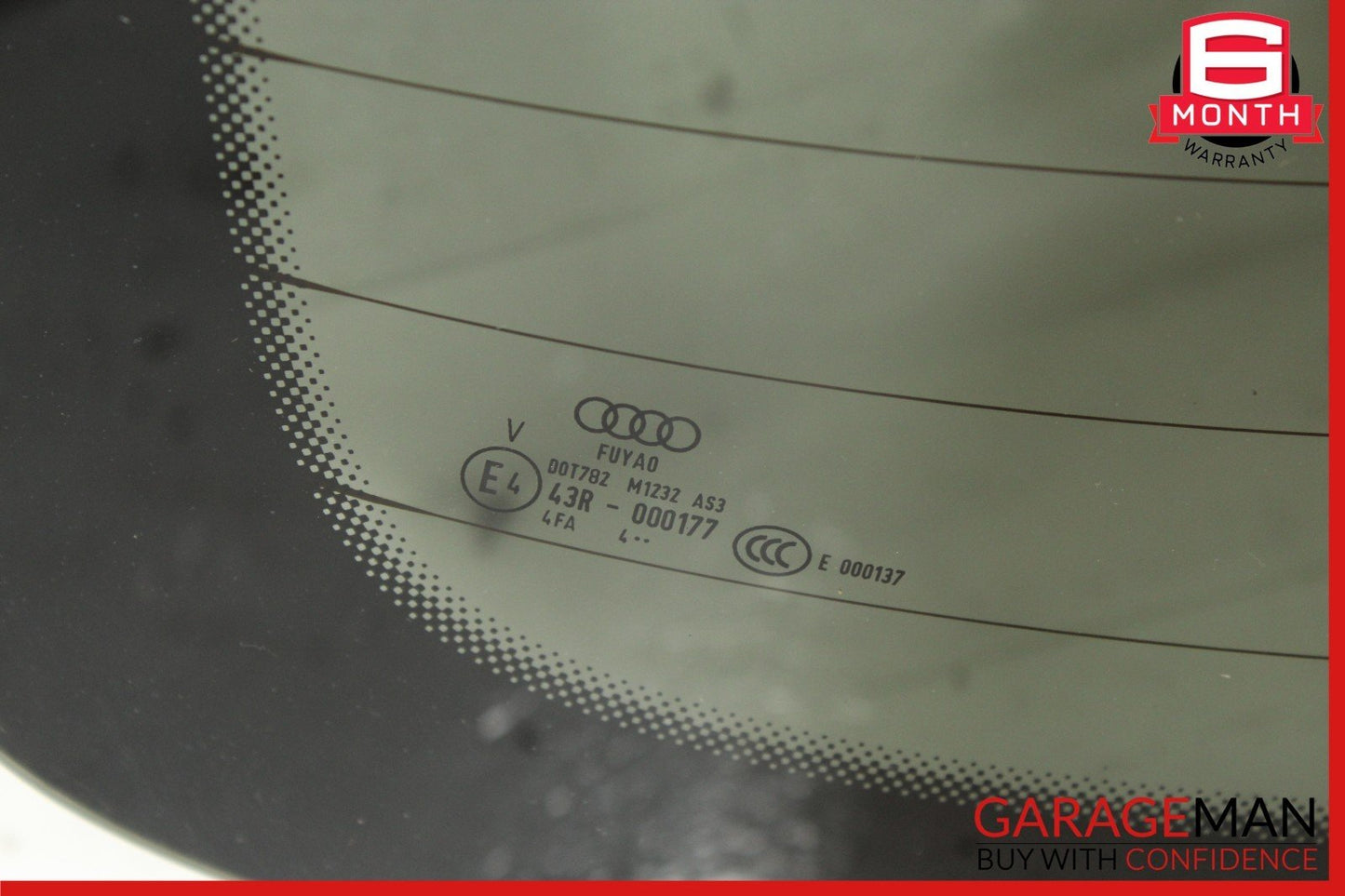 09-17 Audi Q5 SQ5 Rear Back Window Glass 8R0845501 OEM