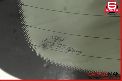 09-17 Audi Q5 SQ5 Rear Back Window Glass 8R0845501 OEM