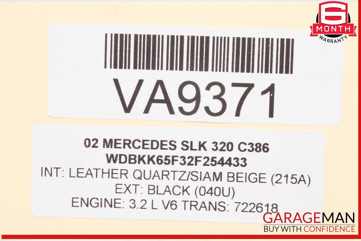 01-04 Mercedes R170 SLK320 SLK230 Trunk Lid Lock Latch Handle 1707500493 OEM