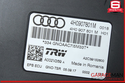 12-18 Audi S6 A7 A6 Electronic Parking Brake Control Module Unit 4H0907801F OEM