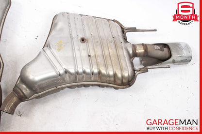 07-09 Mercedes W221 S550 S450 AMG Sport Rear Exhaust Muffler Tips Set of 2 OEM