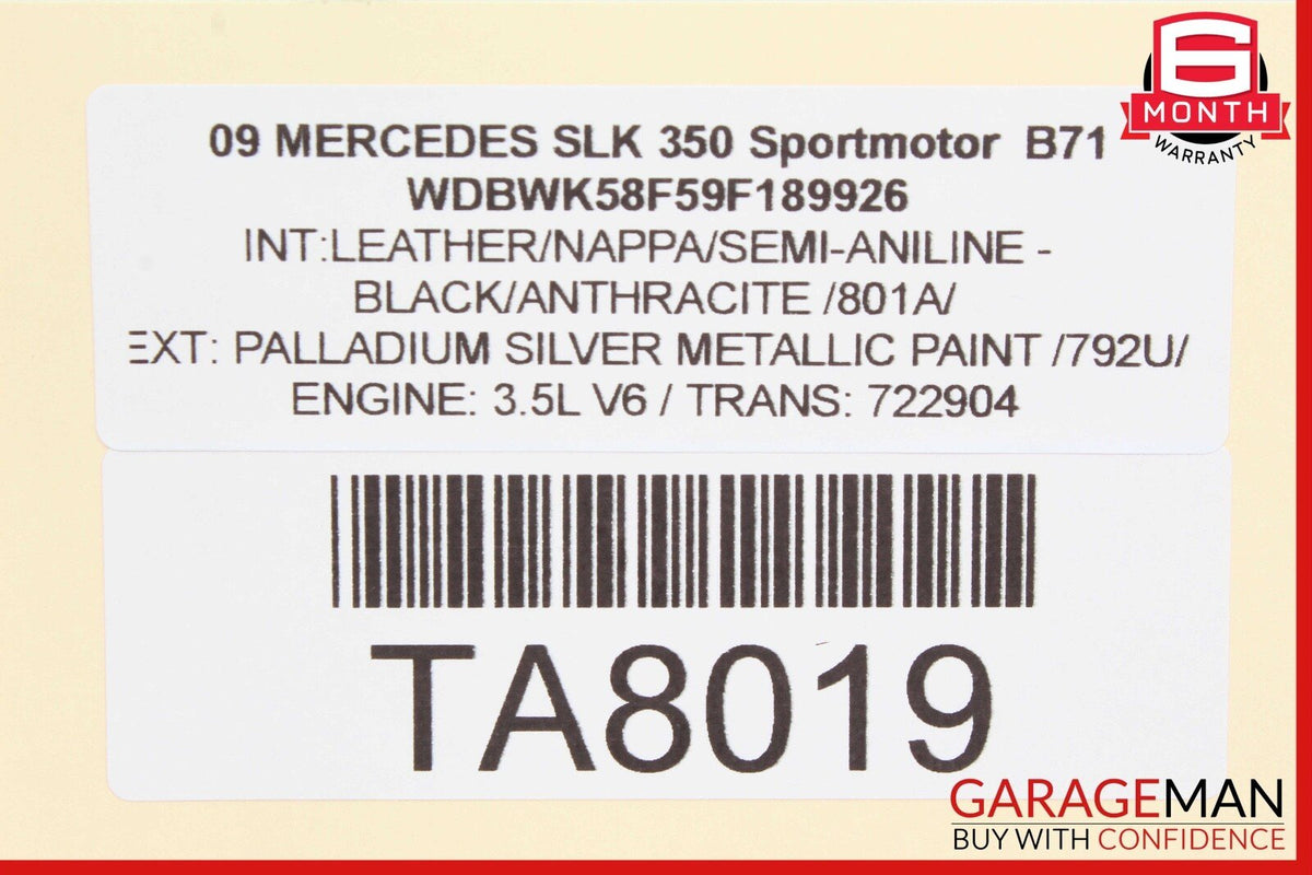 2003-2014 Mercedes-Benz SLK350 R171 Front Right Window Regulator Motor 1718201442 Genuine