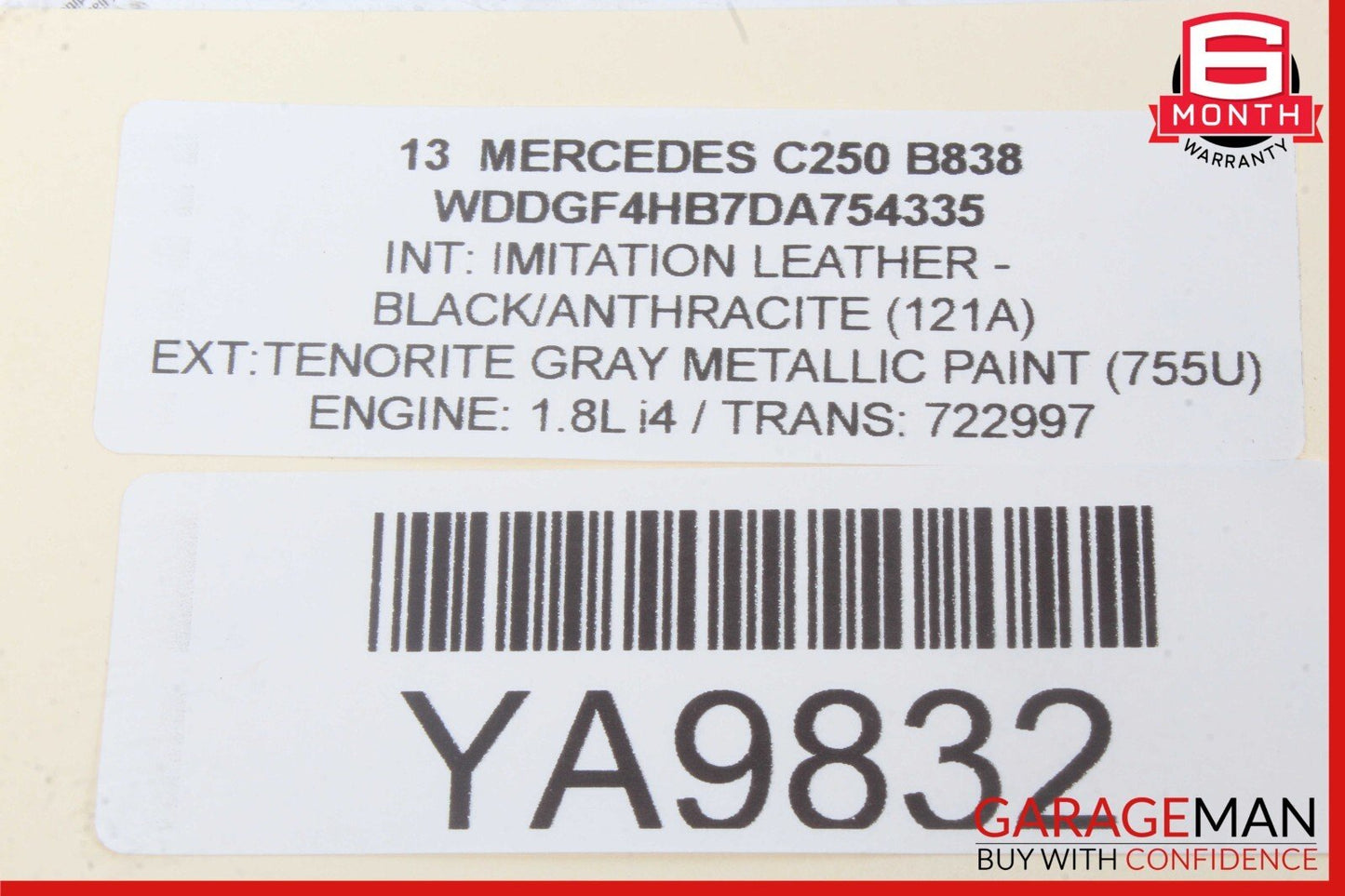 12-14 Mercedes W204 C250 Front Left Side Dash AC A/C Air Vent Grill Cover Black