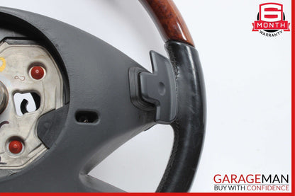 10-13 Mercedes W221 S550 S600 Steering Wheel w/ Paddle Shifters Black Wood OEM
