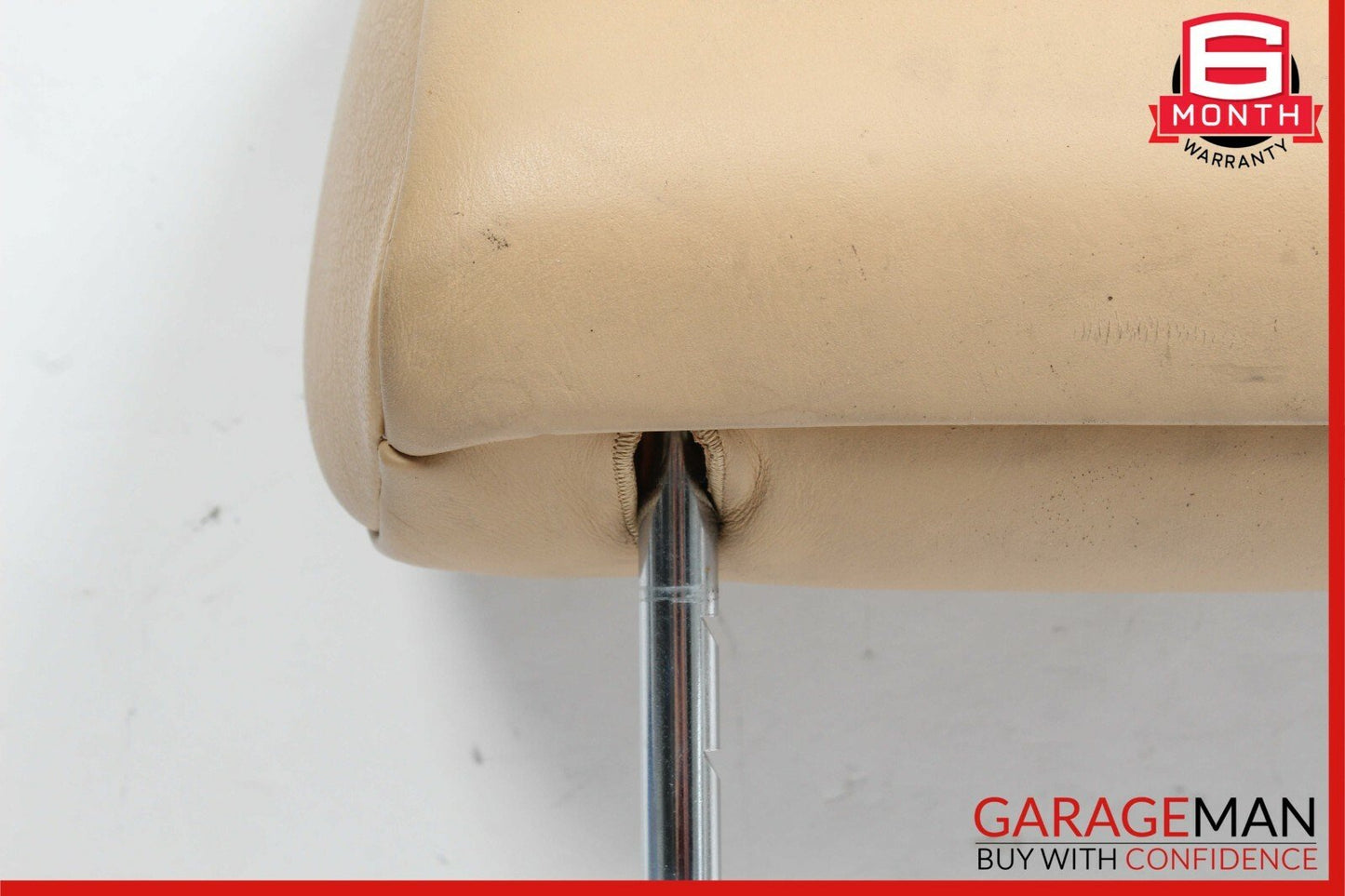 79-91 Mercedes W126 420SEL Front Right / Left Side Seat Headrest Head Rest Brown