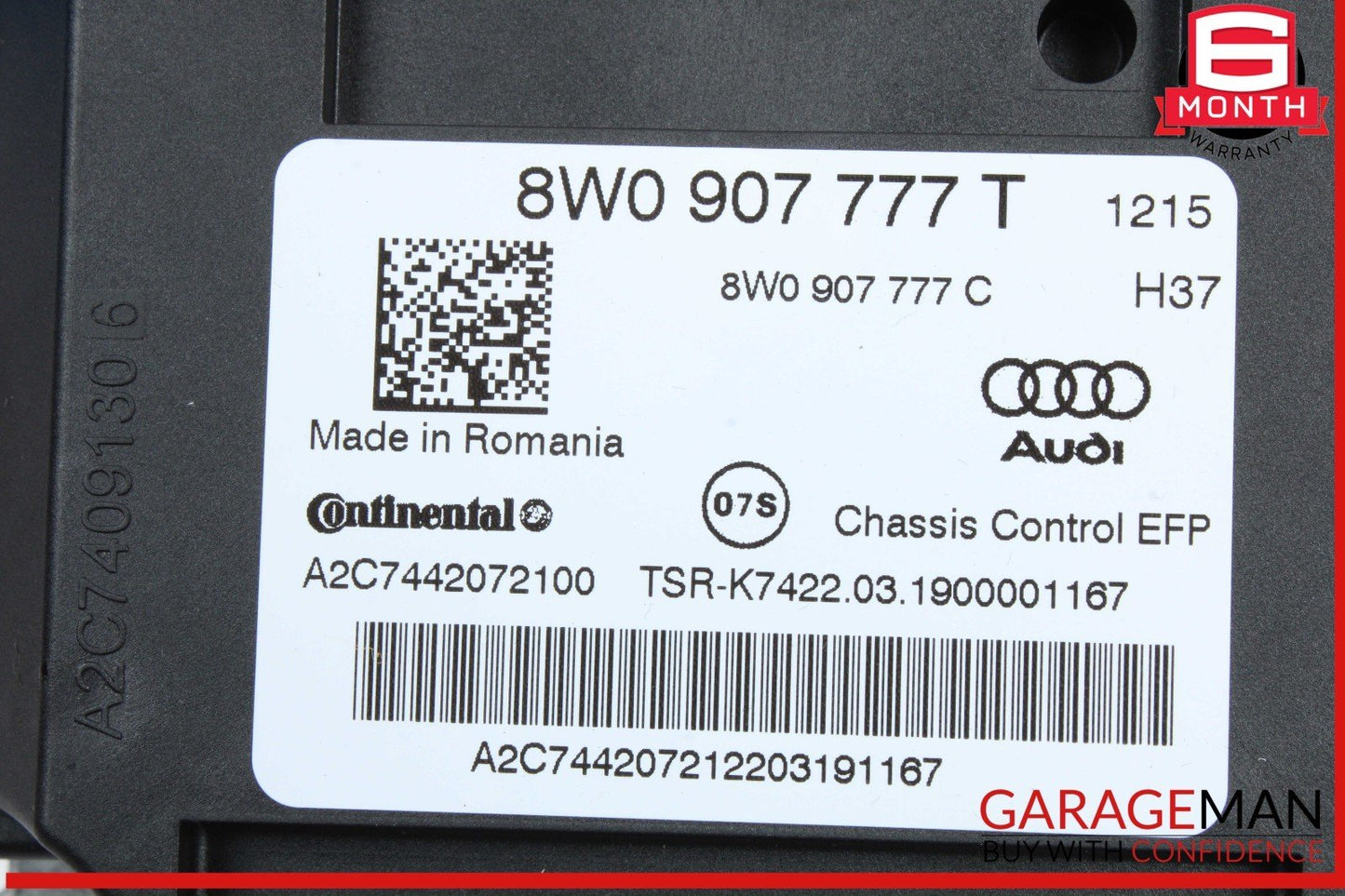 18-24 Audi S5 RS5 A5 A4 S4 Active Suspension Control Module Unit 8W0907777T OEM