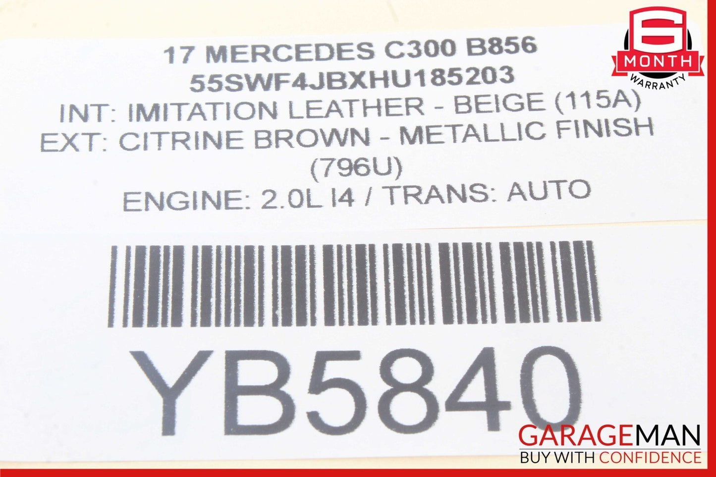 08-20 Mercedes W205 C300 Rear Left or Right Lower Suspension Control Arm OEM
