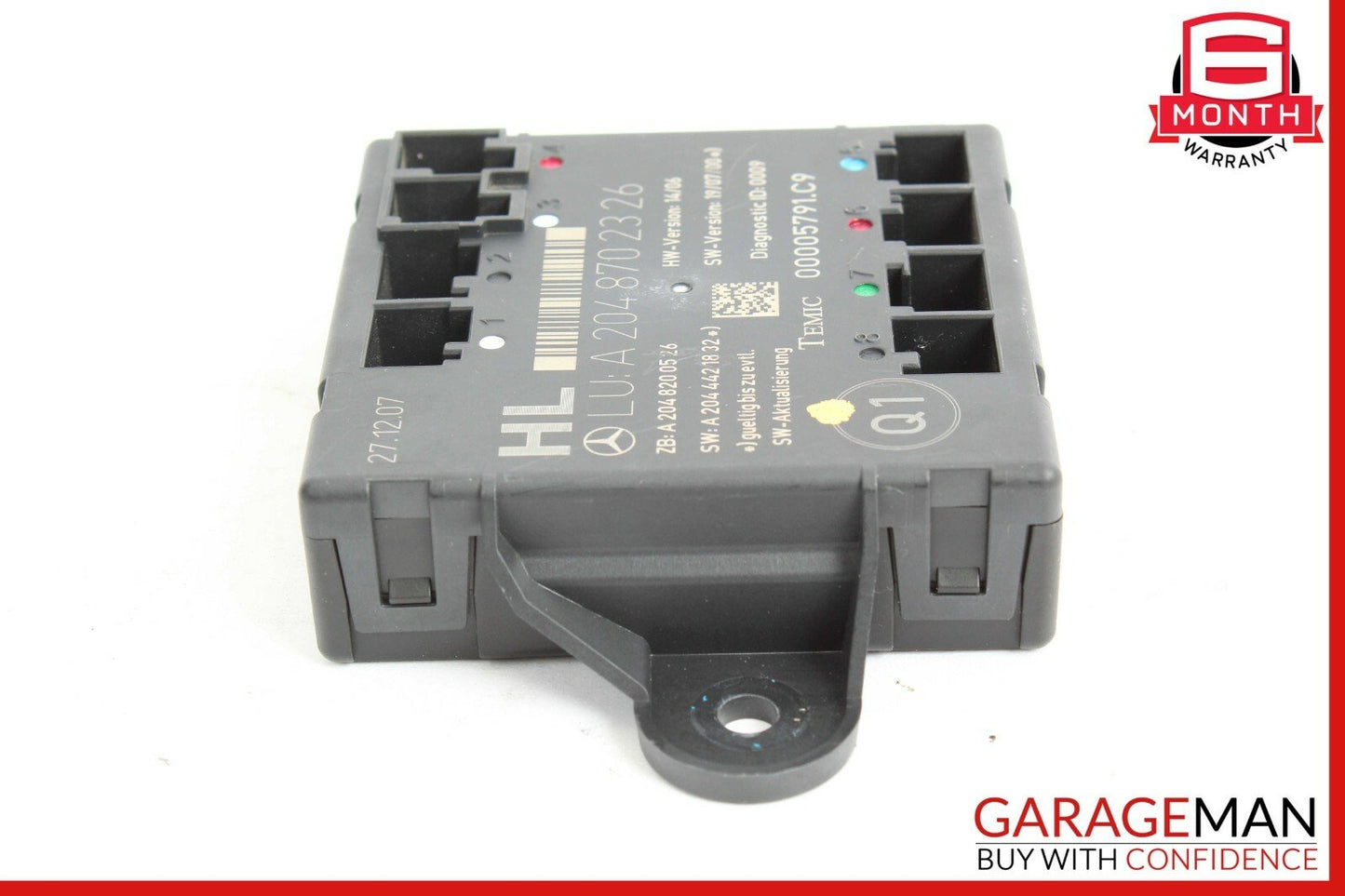 08-14 Mercedes W204 C280 C350 Rear Left Side Door Control Module 2048702326 OEM