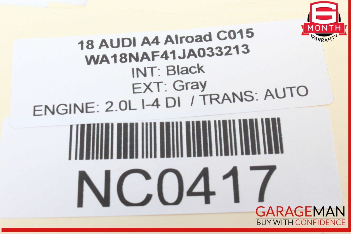 17-24 Audi A4 Allroad Front Right Passenger Side Window Regulator Motor OEM
