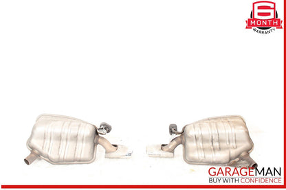 06-09 Mercedes W211 E350 Exhaust Muffler Mufflers Tips Assembly Set of 2 OEM