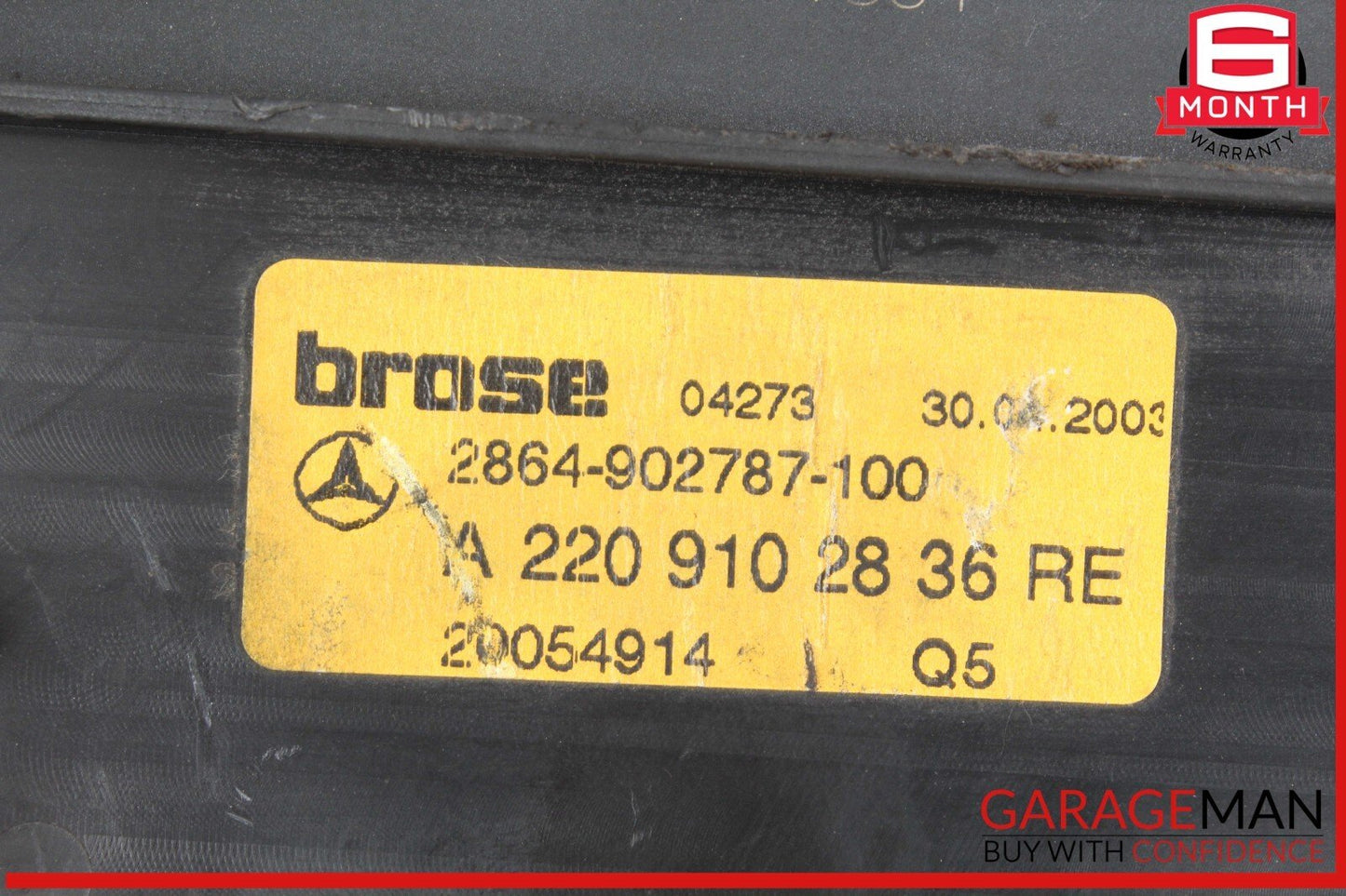 03-06 Mercedes W220 S430 S600 S55 AMG Front Right Side Seat Control Module Unit
