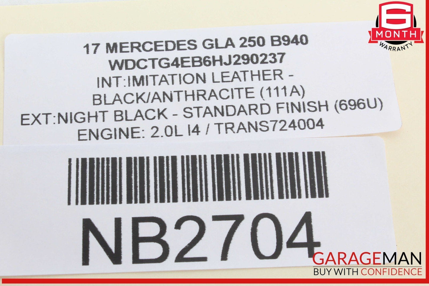 08-20 Mercedes X156 GLA250 C300 Rear Left Side Door Lock Latch Actuator OEM
