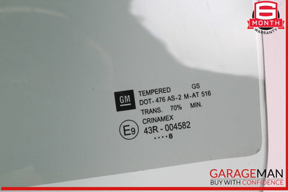 07-10 Saturn Sky Front Left Driver Side Door Window Glass 25847880 OEM