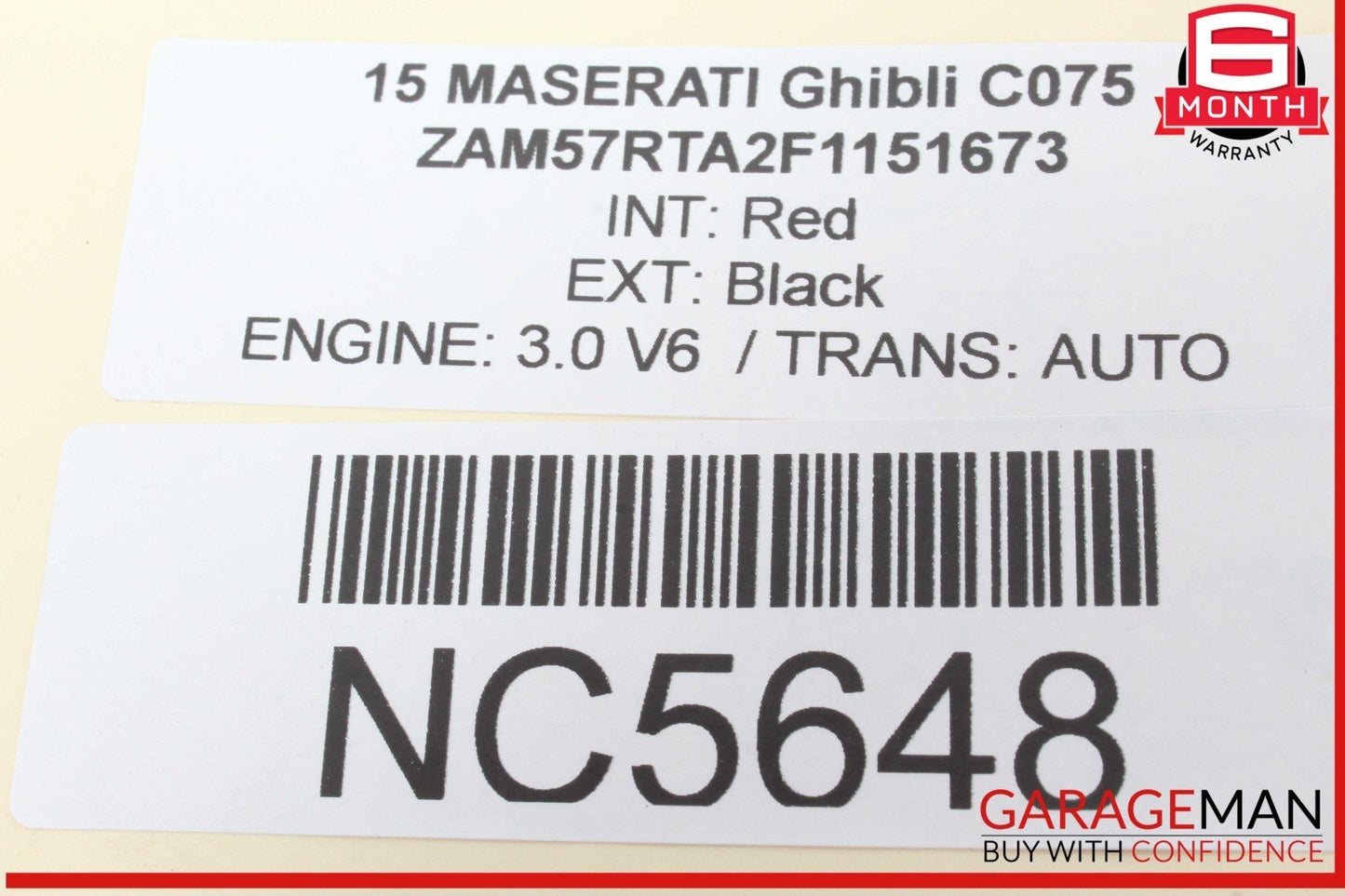 14-17 Maserati Ghibli M157 Rear Right or Left Side Control Arm 670007251 OEM