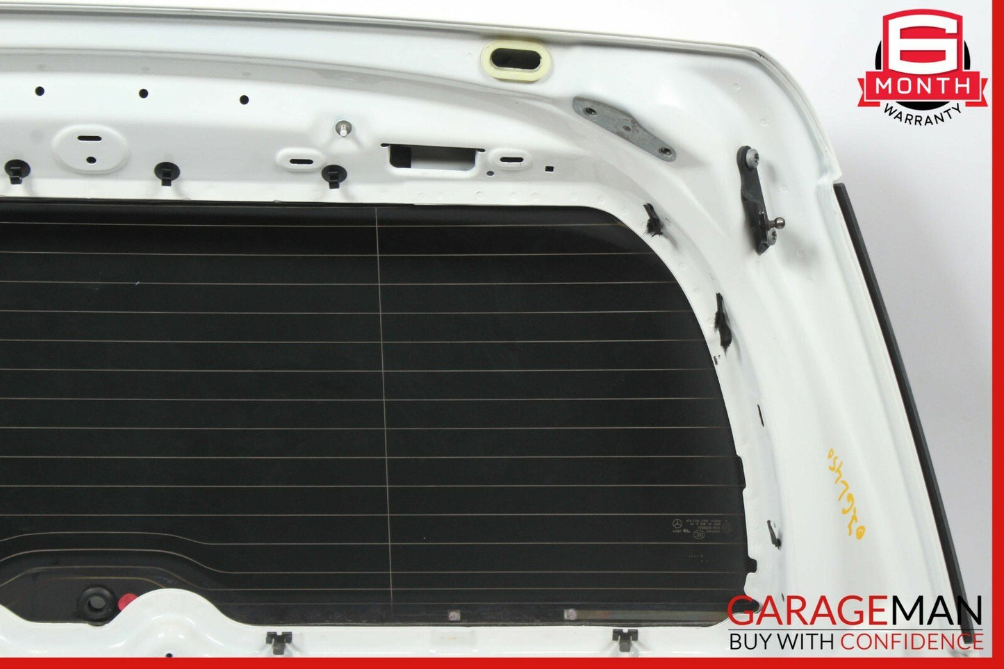 07-12 Mercedes X164 GL450 Rear Trunk Lid Tailgate Hatch Shell Glass Panel White