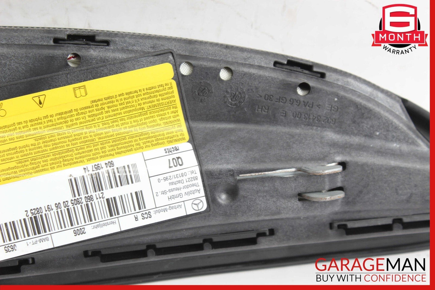 03-11 Mercedes W211 E350 CLS550 CLS63 Front Right Side SRS Airbag Air Bag Black