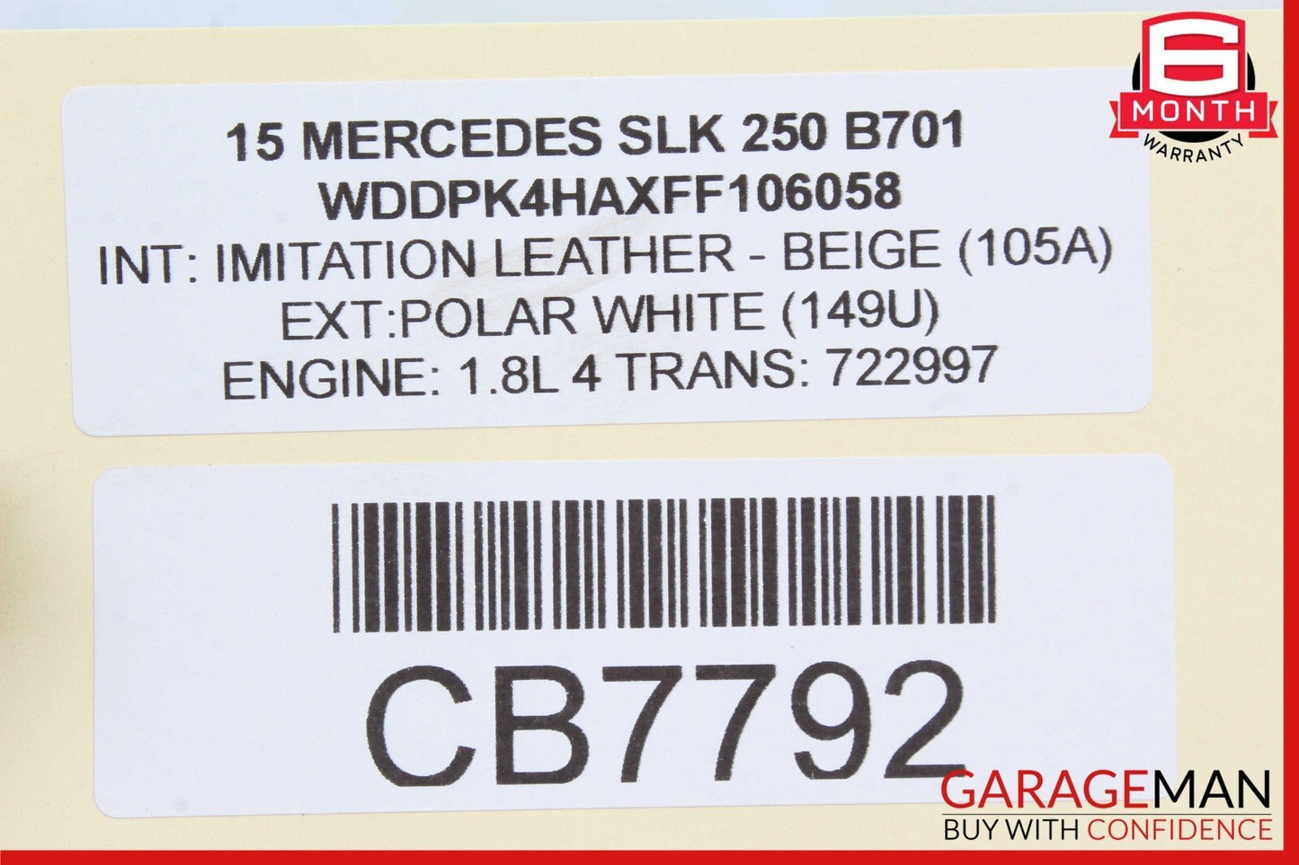 12-20 Mercedes R172 SLK250 SLC300 Roof Convertible Top Module Control OEM