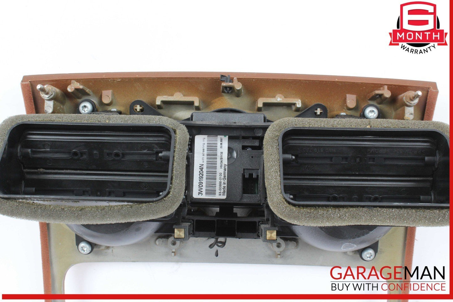 03-12 Bentley Continental GTC Central Dash Instrument Panel Trim w/ Air Vent OEM