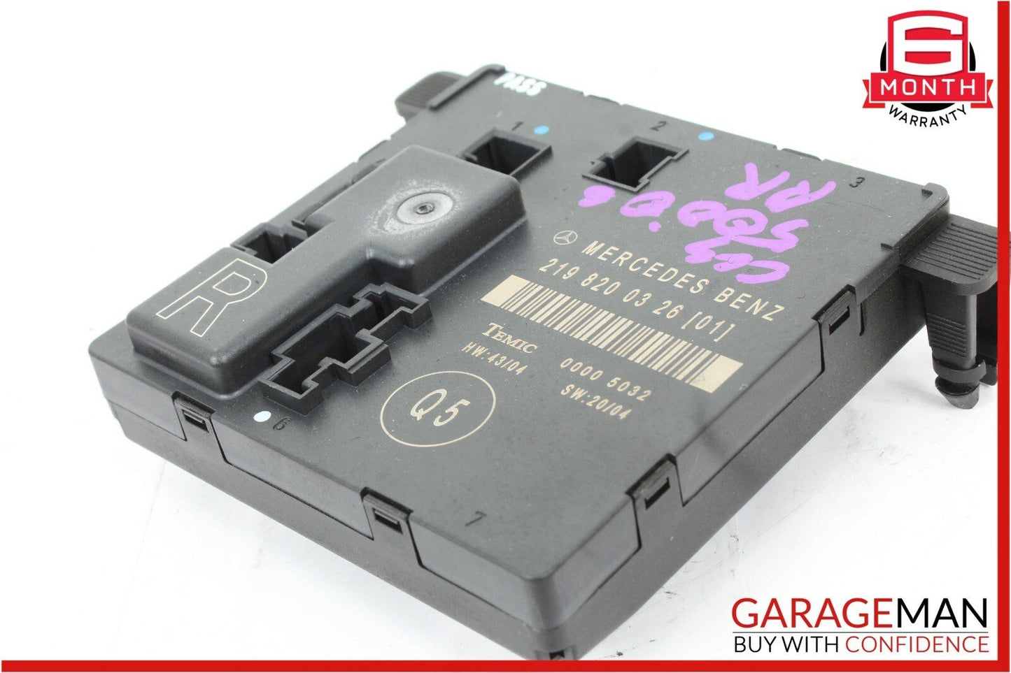06-11 Mercedes W219 CLS500 CLS550 Rear Right Passenger Door Control Module OEM