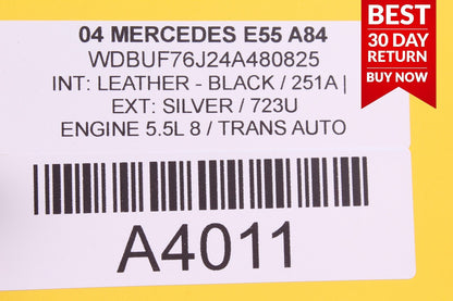 03-06 Mercedes W211 E320 E55 AMG Keyless Go Entry Computer Control Module A84