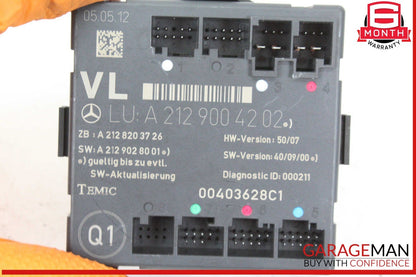 08-14 Mercedes W212 E350 Front Left Driver Side Door Control Module Unit OEM