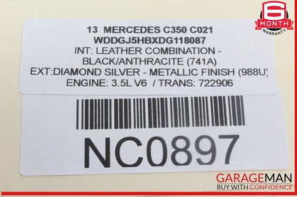 10-17 Mercedes W204 C350 E350 Panoramic Sunroof Sun Roof Motor 2079006600