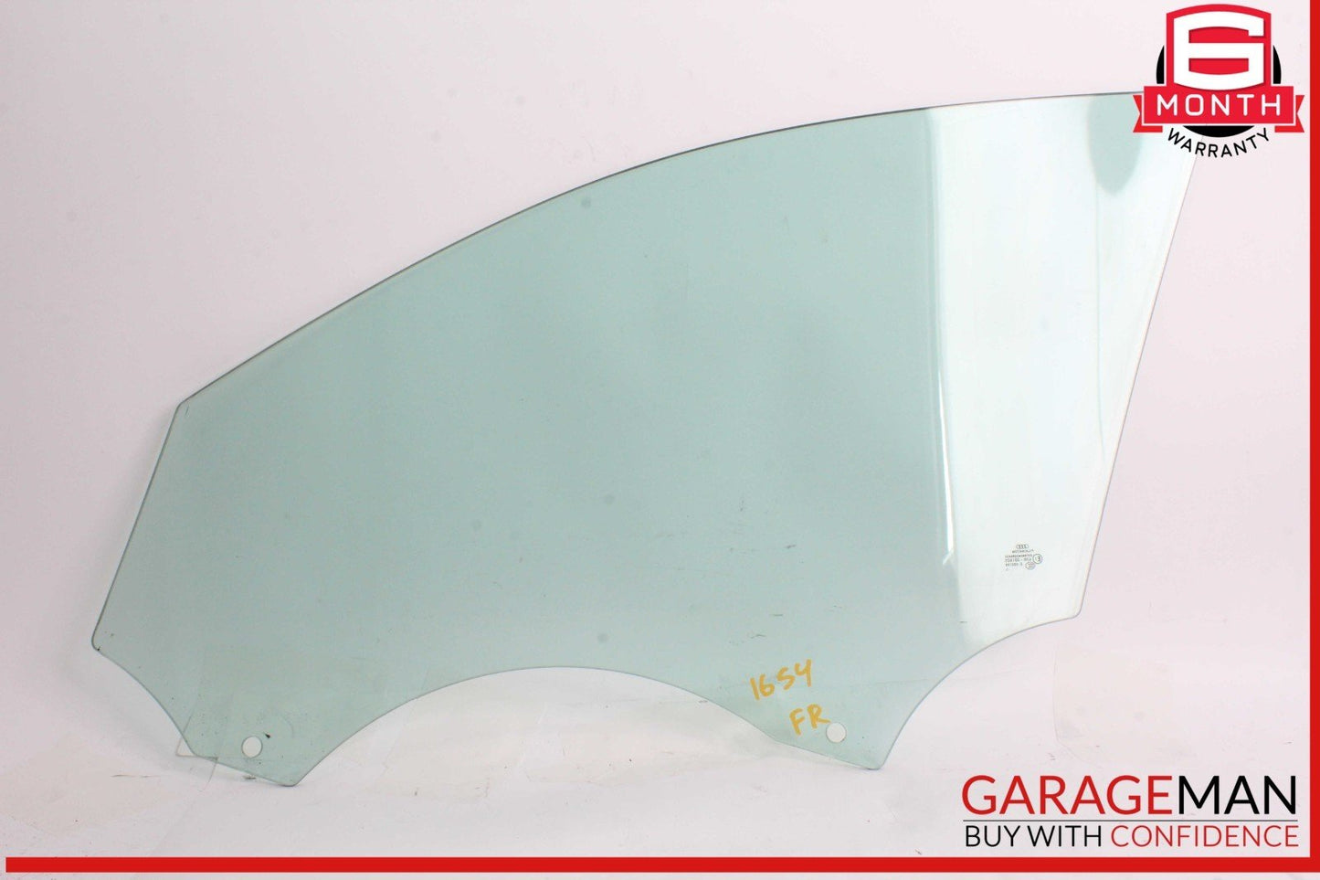 09-16 Audi S4 A4 Front Right Passenger Side Door Window Glass 43R001605 OEM