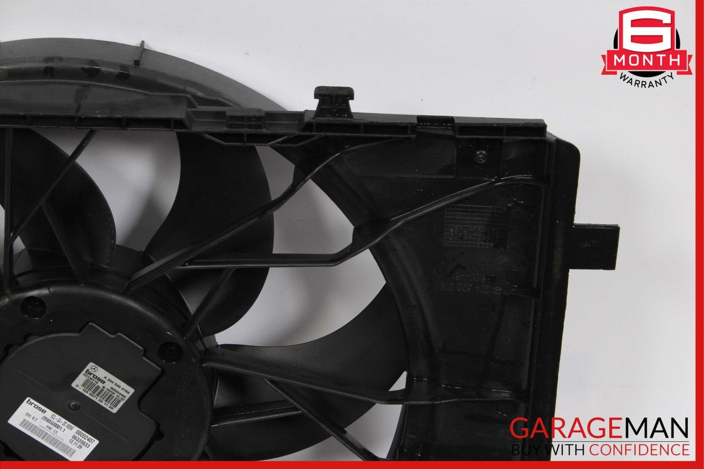 08-11 Mercedes W204 C250 C300 Engine Cooling Radiator Fan Motor Shroud Assembly