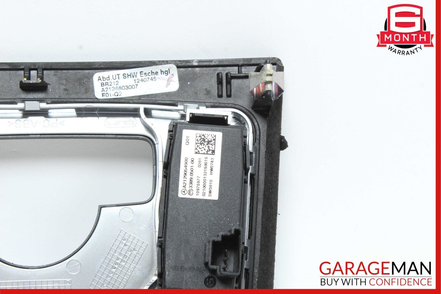 10-13 Mercedes W212 E350 E550 Center Console Switch Trim Cover Bezel OEM