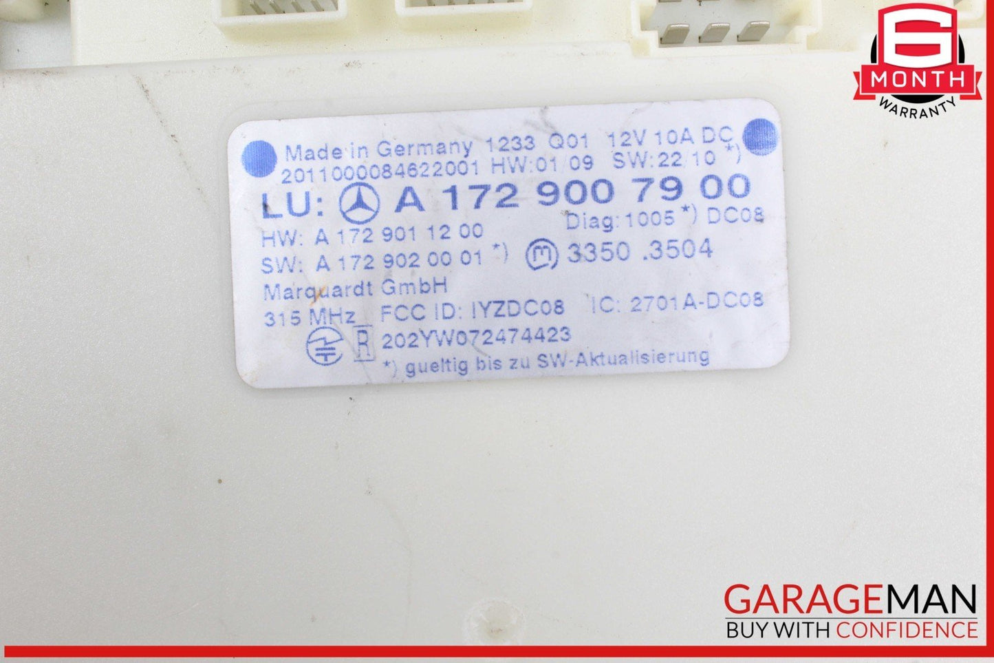 10-15 Mercedes W218 CLS550 C300 Keyless Go Entry Control Module 1729007900 OEM
