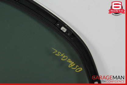 03-10 Porsche Cayenne 955 958 Rear Left Driver Door Quarter Window Glass Gray