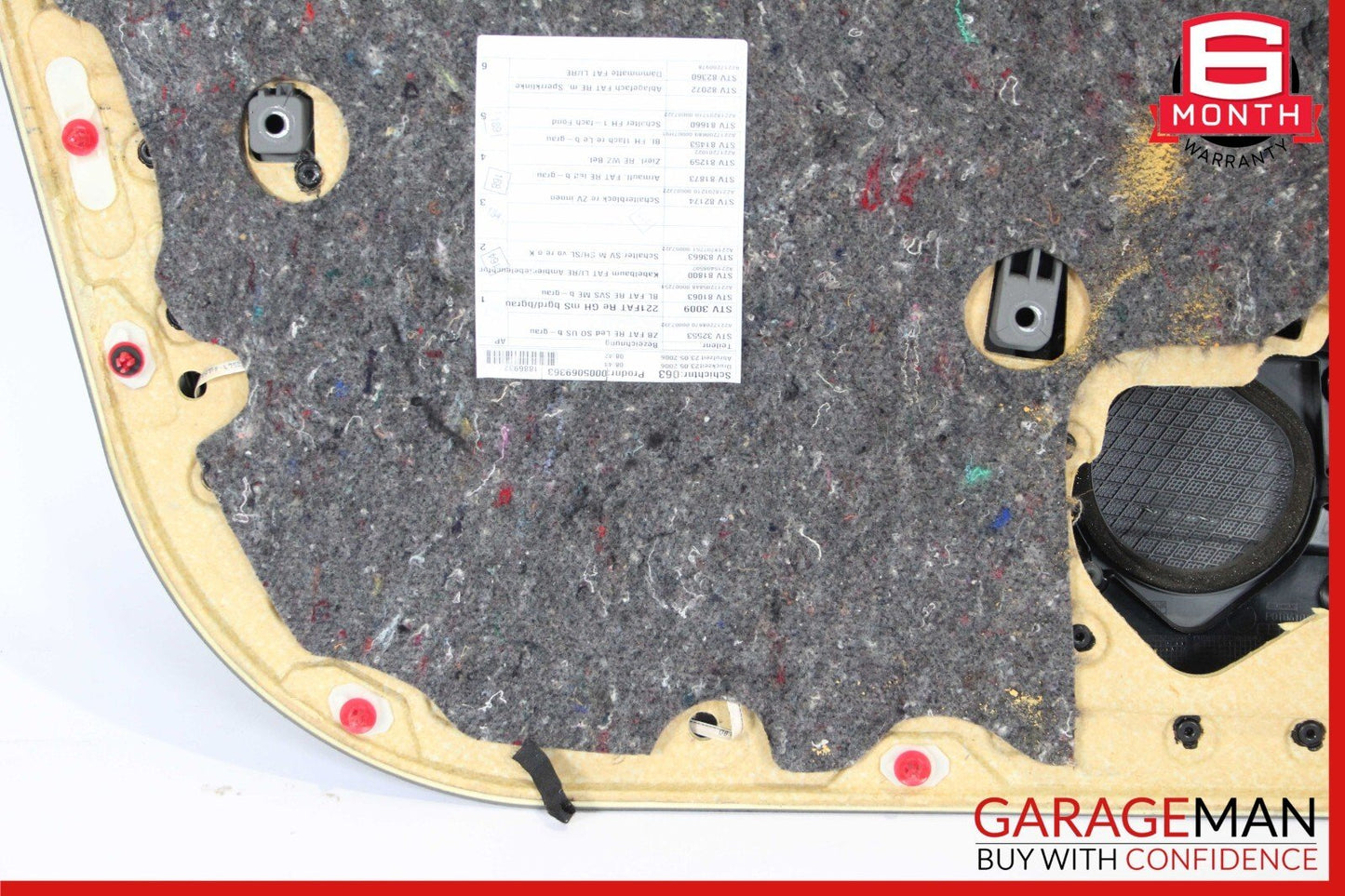 07-09 Mercedes W221 S550 Front Right Side Complete Interior Door Panel Gray OEM