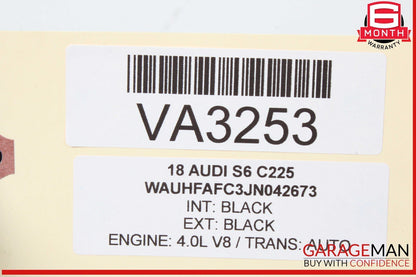 12-18 Audi S6 A6 Rear Bumper Wire Wiring Harness w/ Park Assist Aid Sensors OEM