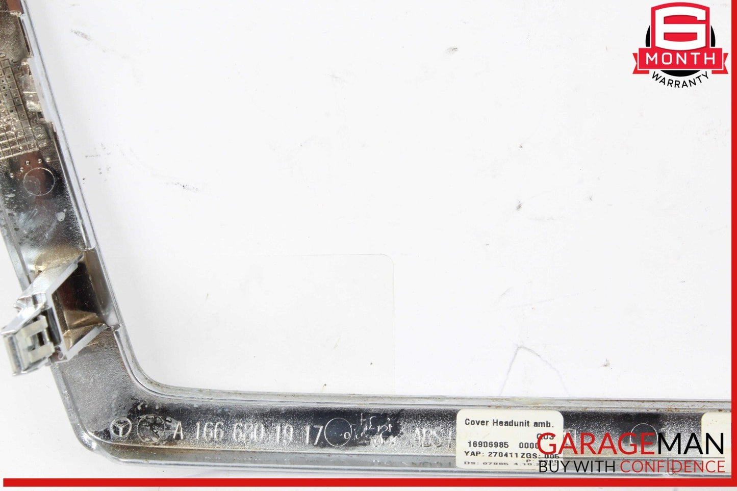 12-16 Mercedes X166 GL350 ML550 Center Console Command Unit Radio Bezel Trim OEM