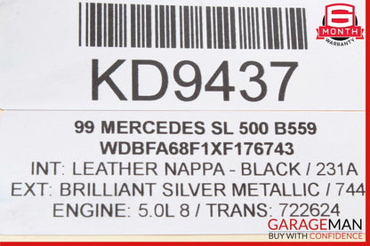 90-02 Mercedes R129 SL500 SL320 Tow Away Anti Theft Switch Control Button