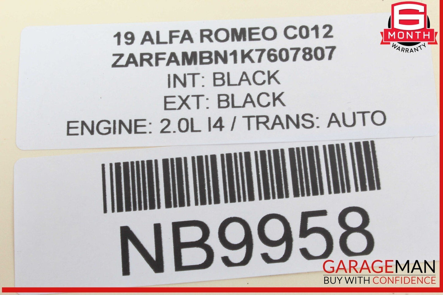 17-23 Alfa Romeo Giulia Front Right Side Seat Lumbar w/ Power Bolster Switch OEM