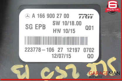 12-20 Mercedes R172 SLK250 SLK350 Hand Parking Brake Control Module Unit OEM