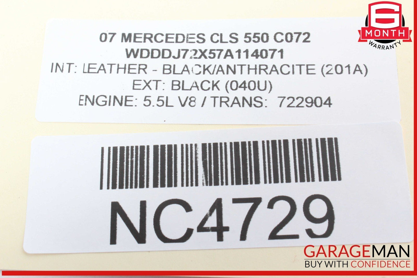 06-11 Mercedes W219 CLS550 Front Right Passenger Door Lock Latch Actuator OEM
