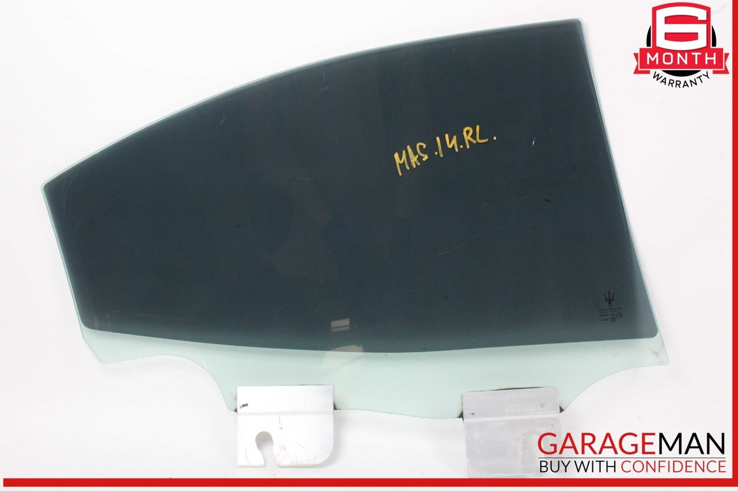 14-22 Maserati Ghibli S Rear Left Driver Side Door Window Glass OEM
