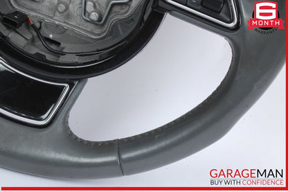 12-18 Audi A6 A7 Front Left Driver Side Steering Wheel w/ Paddle Shifters Black