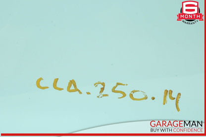 14-19 Mercedes W117 CLA250 Front Right Door Window Auto Glass OEM