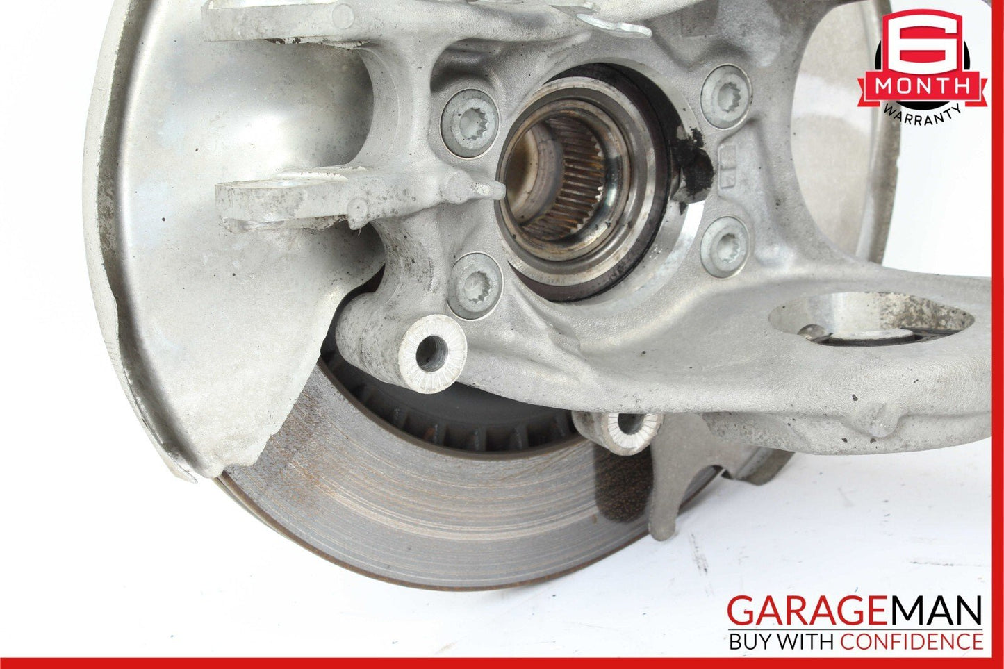09-18 Audi Q5 A6 A7 Rear Right Wheel Spindle Knuckle Hub Bearing Brake Rotor