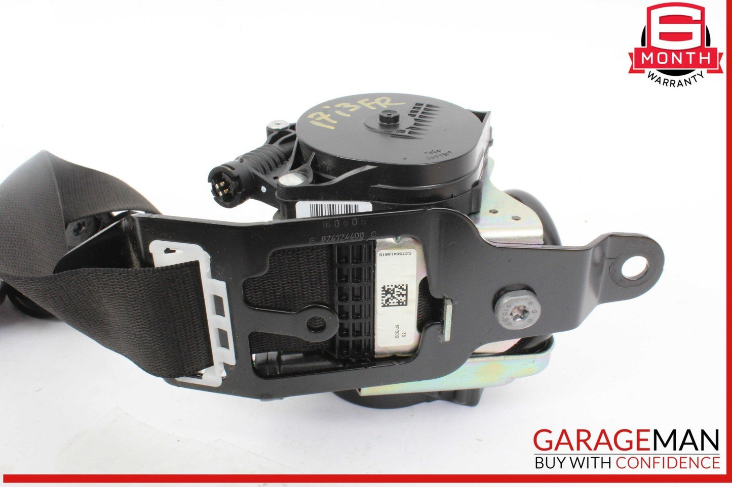 14-21 BMW i3 I01 Hybrid Front Right Passenger Side Seatbelt Seat Belt Black OEM