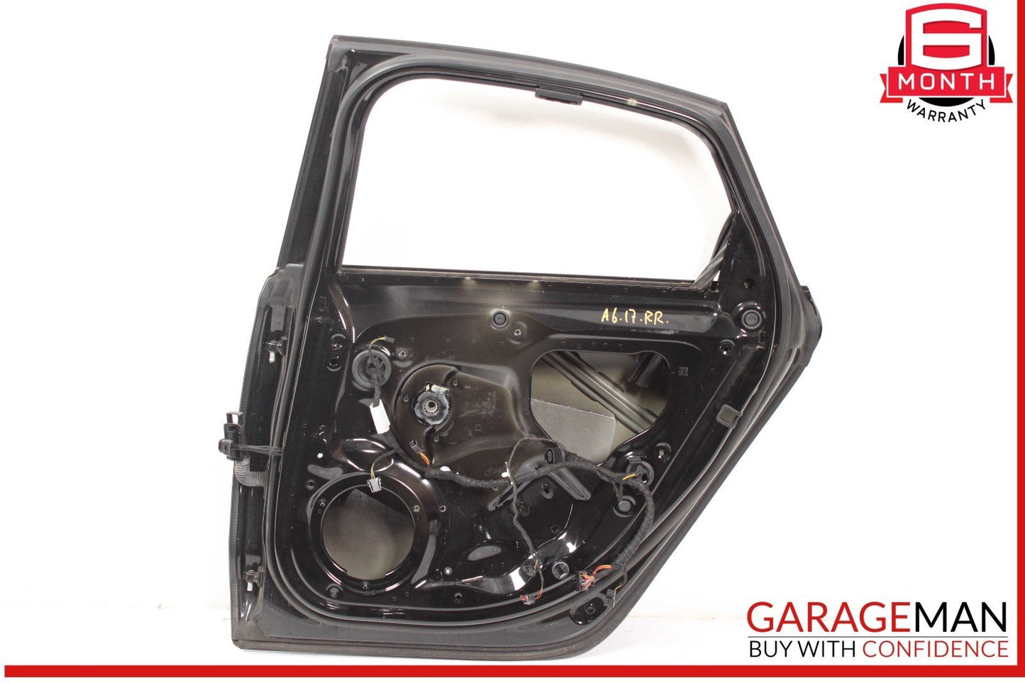 12-18 Audi A6 S6 Rear Right Passenger Side Door Shell Black OEM
