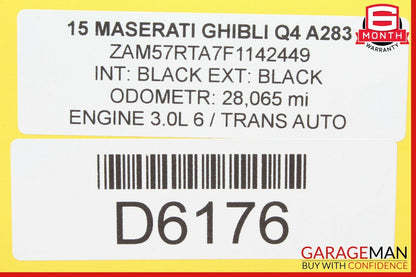 14-17 Maserati Ghibli Lumbar Power Seat Switch Control Module 56046232AA OEM