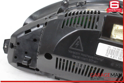 07-09 Mercedes W211 E550 E350 Speedometer Instrument Cluster 2115400648 OEM