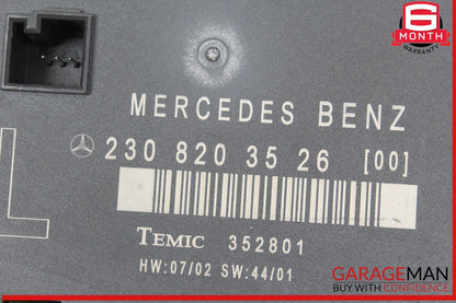 03-12 Mercedes R230 SL500 SL55 AMG Front Left Door Control Module 2308203526 OEM